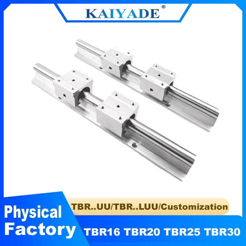 TBR16 TBR20 TBR25 Linear Rail TBR16UU TBR16LUU TBR20UU TBR25UU Linear Ball Bearing Support Block CNC Router for 3D Printer Parts