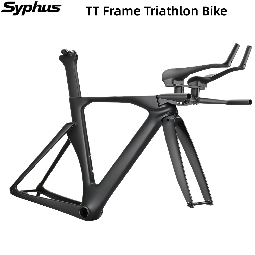 

Syphus Carbon TT Frame Triathlon Bike Frame Carbon Disc Brake TT Bike BB386 Carbon Time Trial Bicycle Frame Bicycle