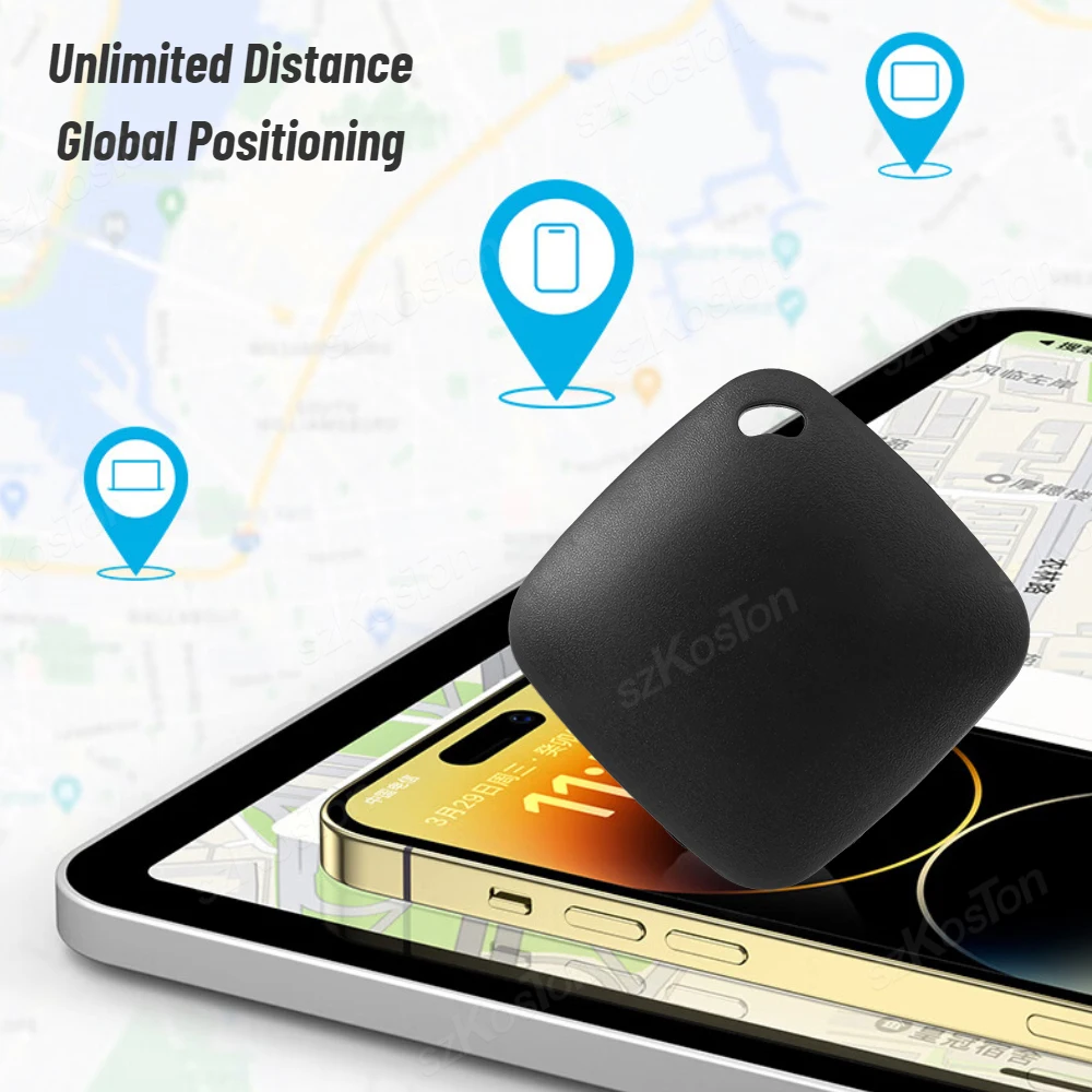 Mini Smart GPS Tracker Works with Find My Smart iTag Key Finder Anti-Lost Tracking Device Bluetooth-compatible for IOS System