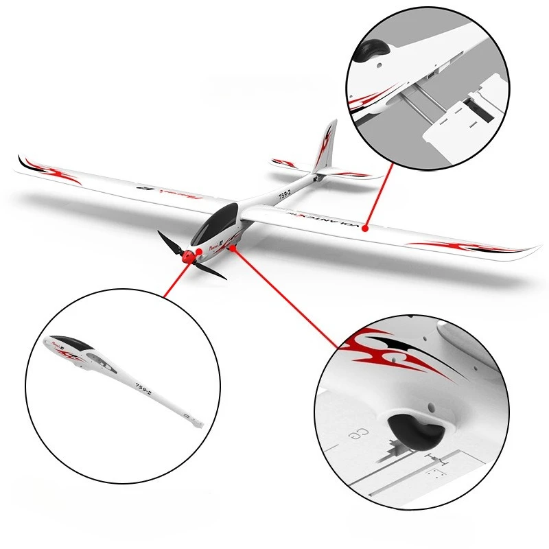 

RC Aircraft 2m Wingspan Model Outdoor RC Glider 75902