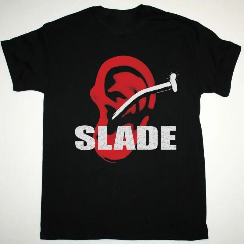 Vtg Slade Till Deaf Do Us Part 1981 Cotton Black T Shirt Mm1302