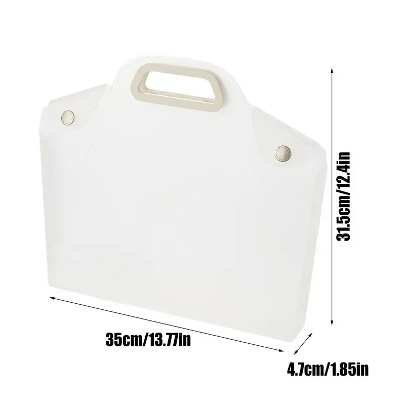 مجلدات شفافة للمستندات مجلدات جيب شفافة مقاومة للماء وغطاء قابل لإعادة الاستخدام حقيبة حمل محمولة منظمة لـ