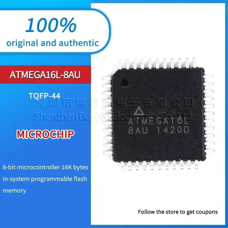 Original genuine patch ATMEGA16L-8AU TQFP44