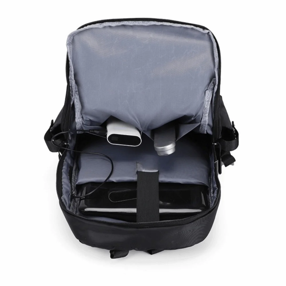 Simple Bag Large-capacity Student School Bag Multi-pocket Fashionable Casual Backpack Nylon Breathable Men Backpack Daily Use