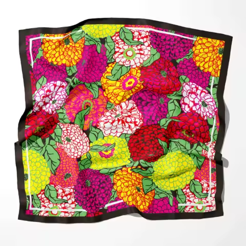 70cm Fashion  2025 Designer Scarf Autumn Spring and Summer Female Chiffon Scarves For Women Lady  Neck Hair Headband Hijabs