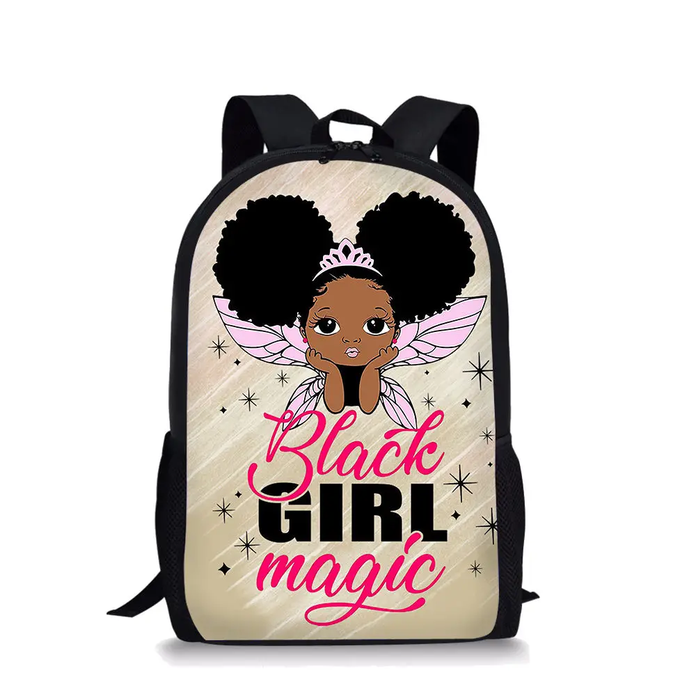 

Black Art American African Girls School Bag Cartoon Backpack for Primary Student Teenagers Bookbags Girls Boys Casual Backpacks