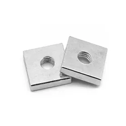 20-40pcs/lot Square Nut M2.5 M3 M4 Carbon Steel Galvanized Zinc Plated Thin Quadrangle Block Compatible with Prusa MK3 DIN562