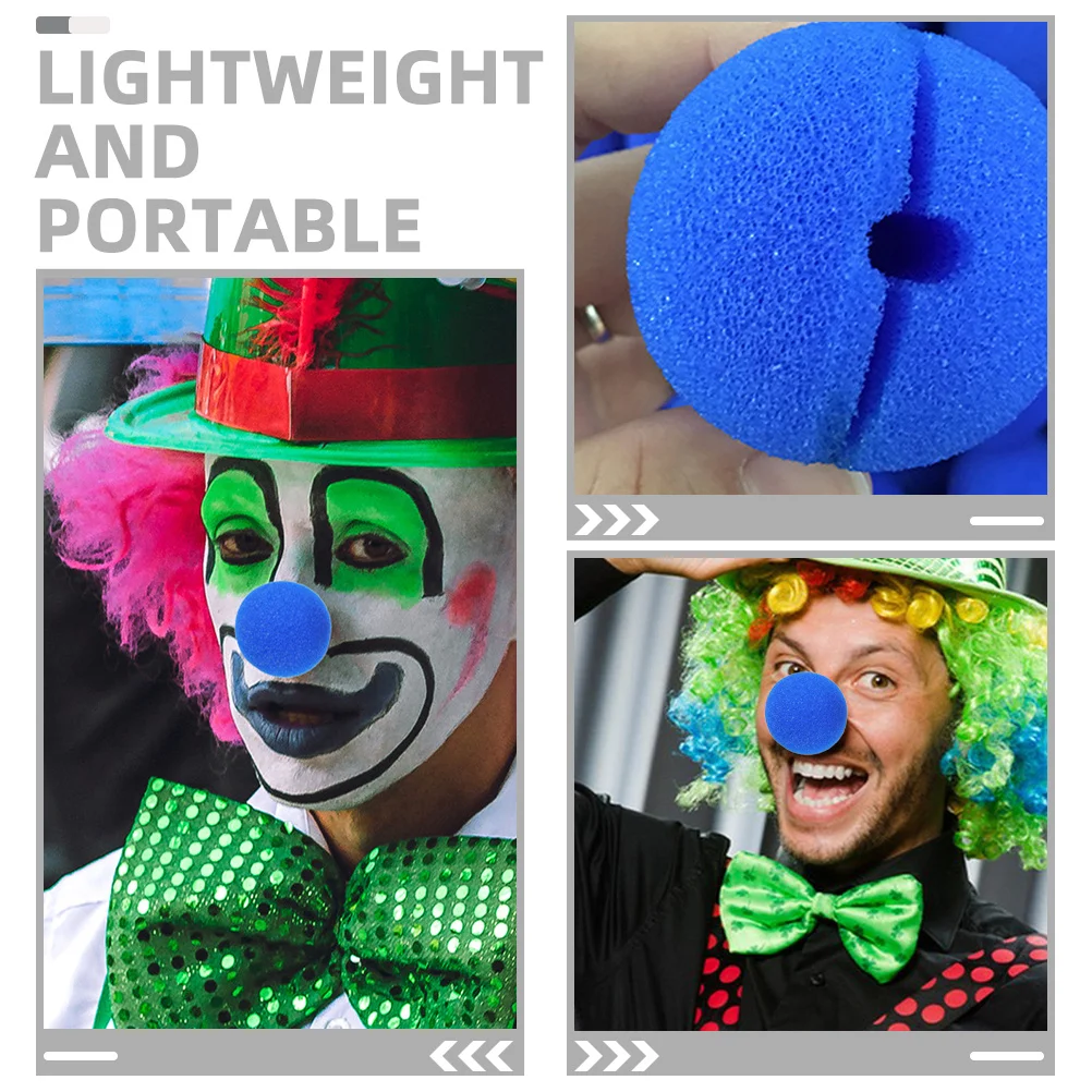 Accessoires de nez de Clown, 20 pièces, éponge Adorable, cadeau de fête Cosplay, léger, Portable, confortable au toucher, décor mémorable
