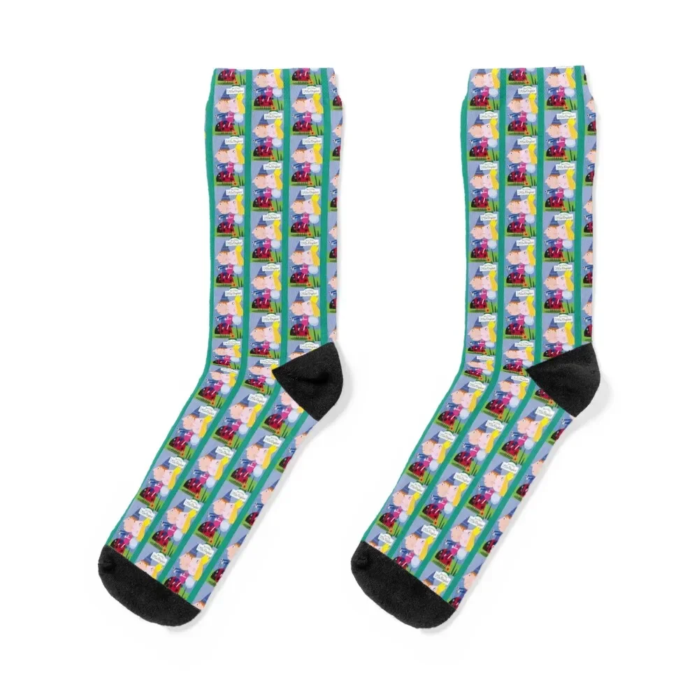 

Ben and hollys little kingdom design Socks crazy Rugby Heating sock colored Socks For Men Women's