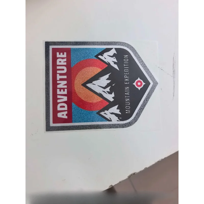 Adventure Mountain Expedition Shield Car Sticker Waterproof Vinyl Decal Off Road Outdoor Camping Decor 15cm