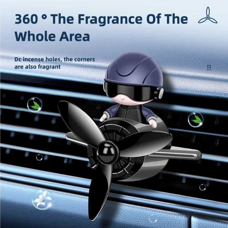 Personalized Cartoon Airplane Car Scent Diffuser Unique Figurine AC Vent Fragrance Fun Design Interior Decorations Air Freshener