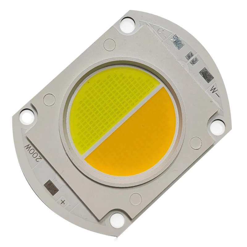 4056 مللي متر ثنائي اللون LED COB رقاقة عالية الطاقة 30-34 فولت 100 واط 200 واط دافئ بارد أبيض 3000 كيلو 6500 كيلو لمصباح الأضواء الكاشفة