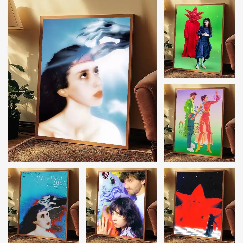 ملصق فني على شكل قرص تخيلي من Band M-Magdalena Bay مع مطبوعات لتزيين غرفة النوم وغرفة المعيشة وغرفة المعيشة