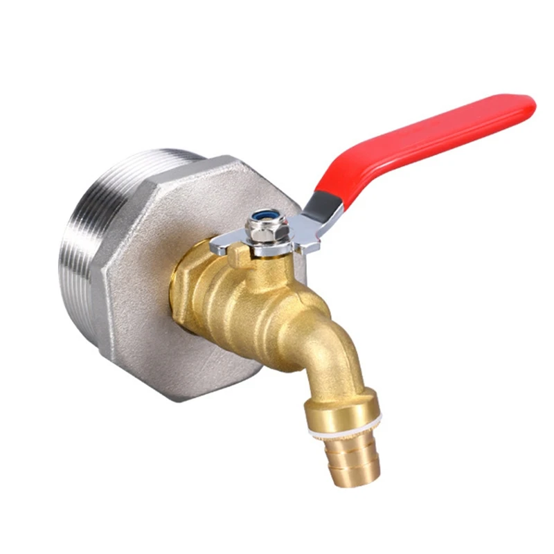 A92P 2 Inch Drum Faucet Brass Barrel Faucet with EPDM Gasket for 55 Gallon Drum