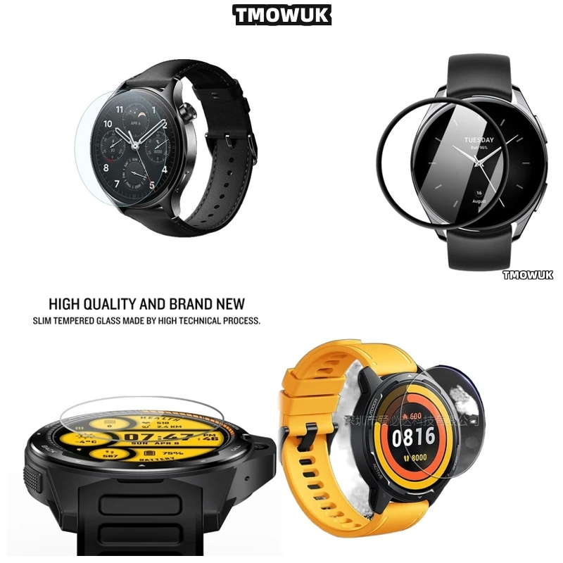 

For Xiaomi Watch S1 S3 Pro S4 Sport Easy - To - Install Tempered Glass Screen Protector: HD Anti - Scratch 9H Hardness Ultra