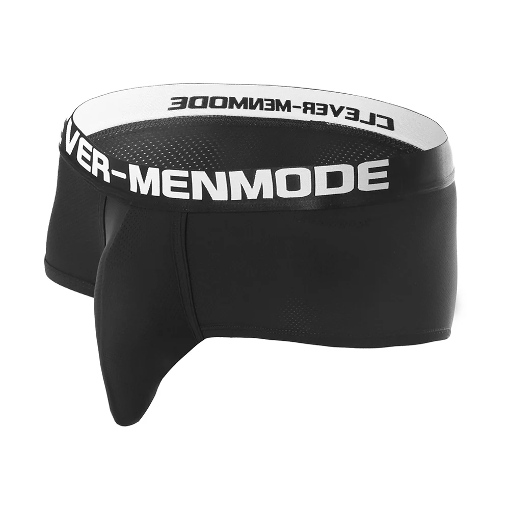 سراويل داخلية للرجال منخفضة الارتفاع مع حقيبة محدبة على شكل حرف U مصممة للاستخدام الممتص للعرق المسامي في الأنشطة الرياضية