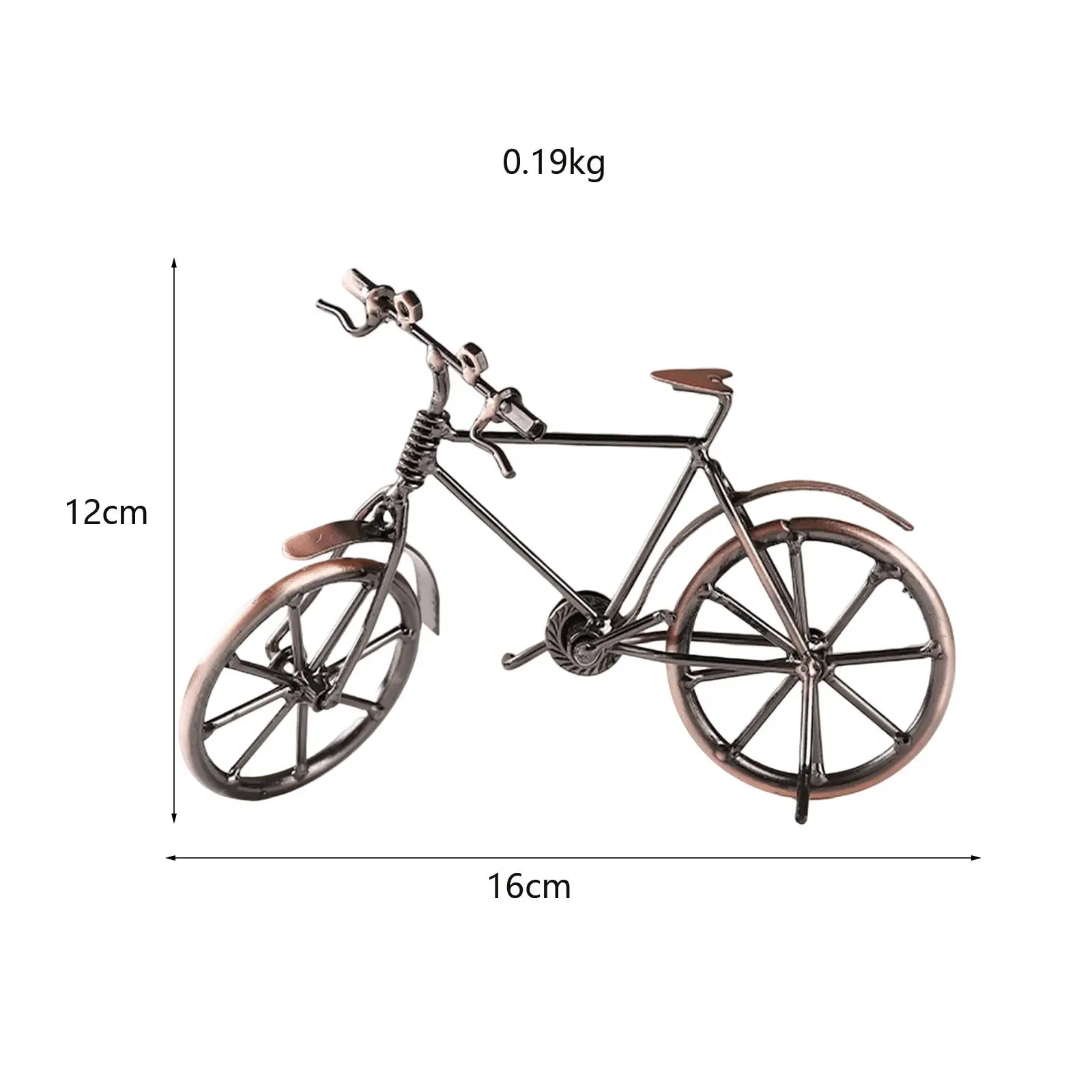 Bicycle Model Retro Simulated Bike Figurine Collections Creative Bicycle Model Decoration for Desktop Home Office Bedroom Decor