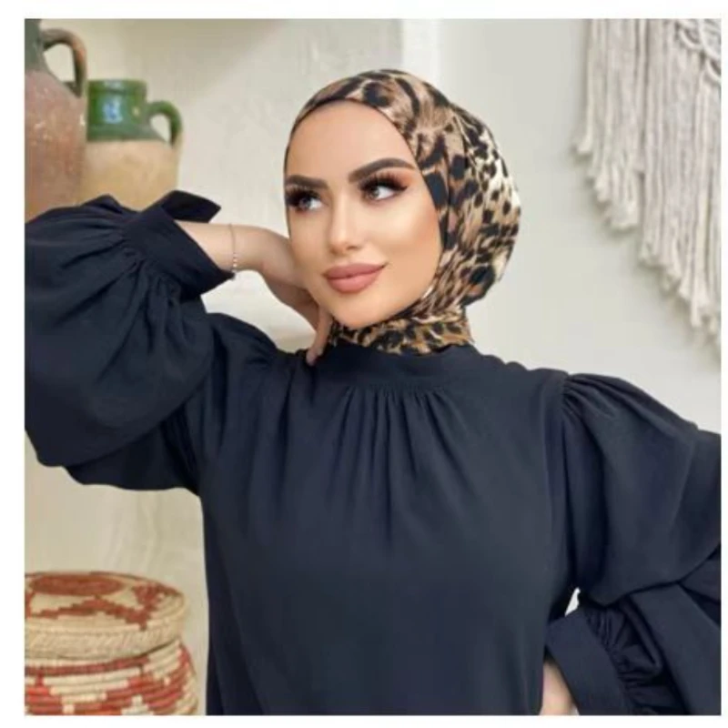 Hijabs Instantâneos para Mulheres, Boné Interior, Turbante, Lenços de Cabeça, Chapéu, Bonnet, Ramadã, Islâmico, Muçulmano, Jersey, Novo