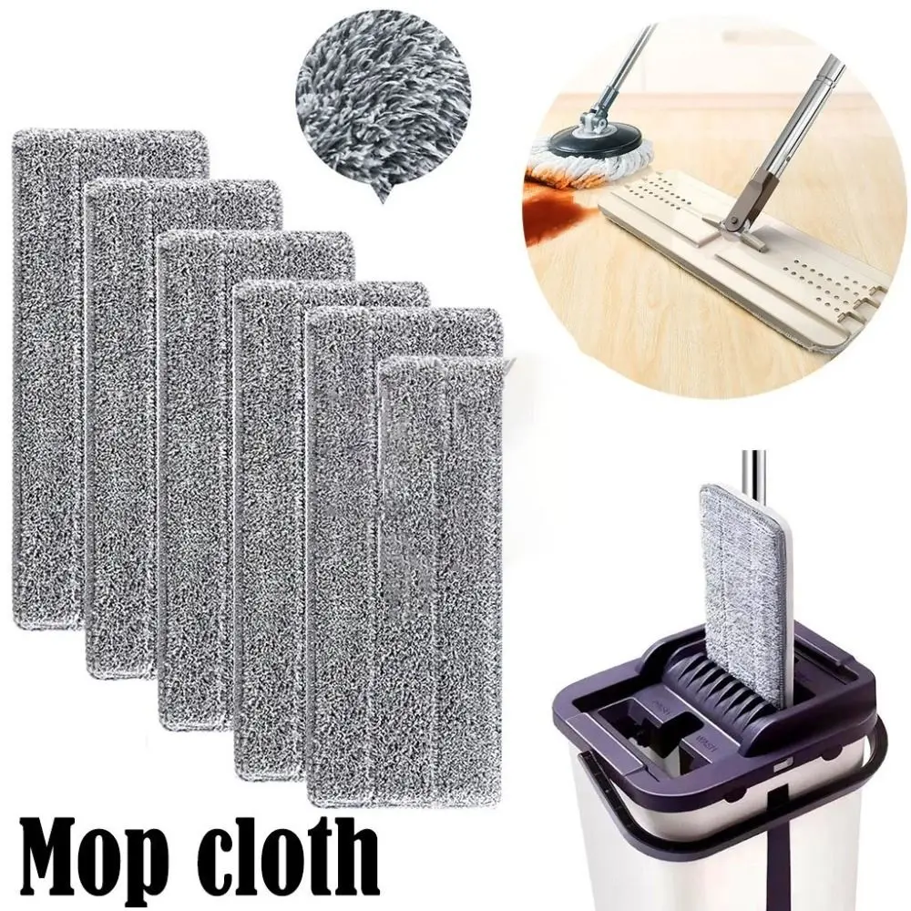 3PCS New Microfiber Flat Mop Replacement Cloth Washable Reusable Mop Refill Removable Mop Accessories