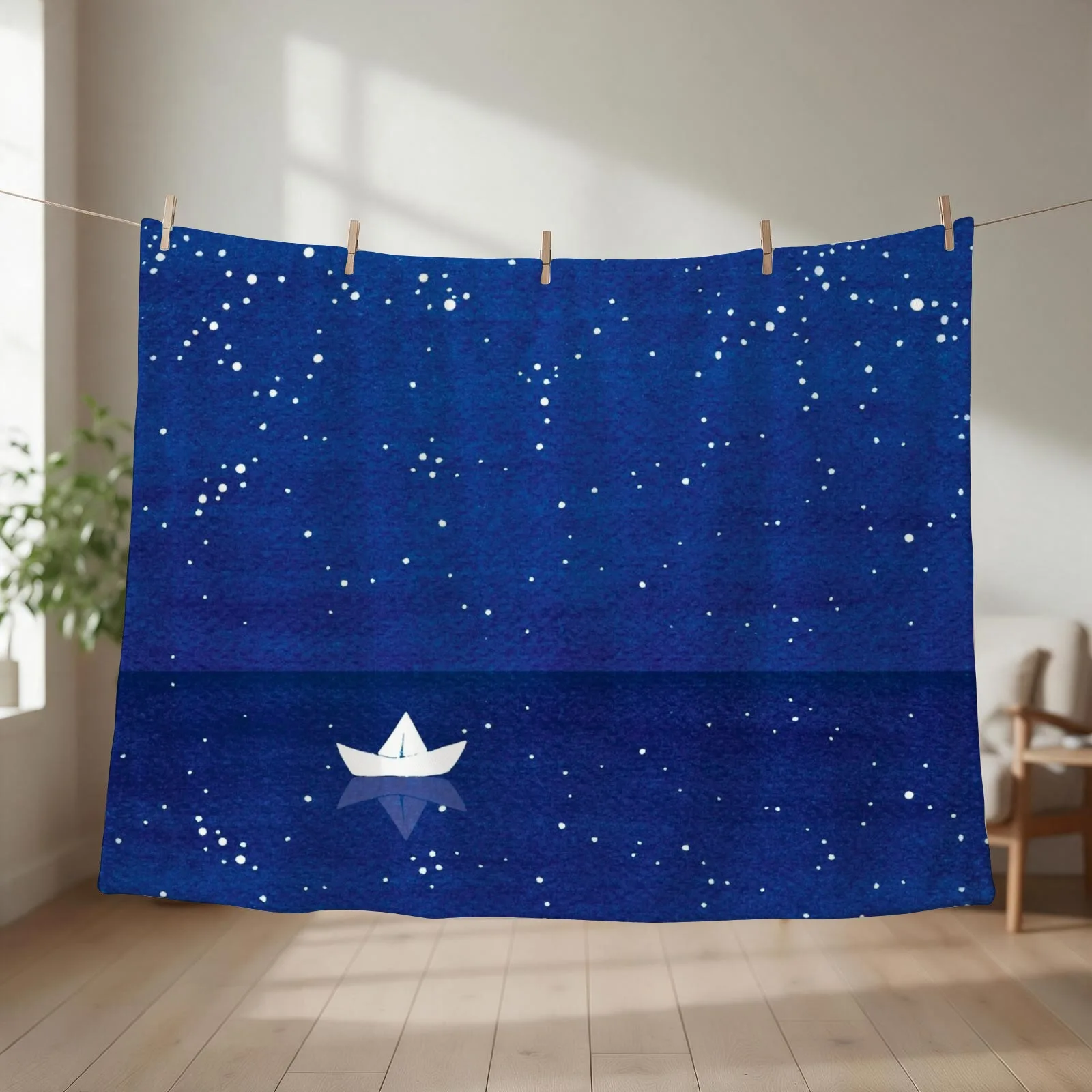 New Zen sailing Throw Blanket couch cozy soft plush fuzzy picnic outdoor blanket