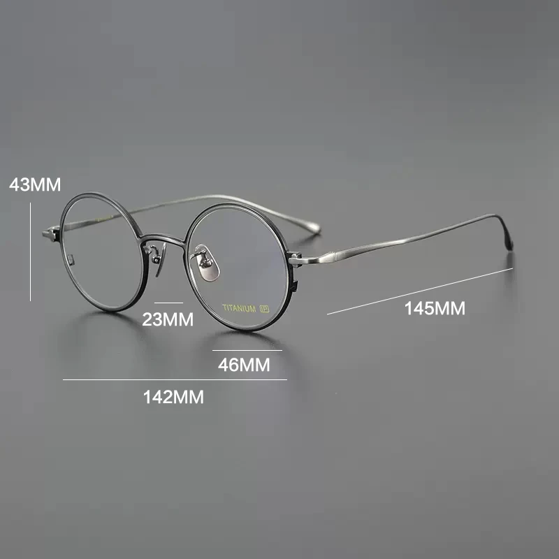 Gatenac Round Pure Titanium Prescription Glasses Men Progressive Photochromic Anti Blue Light Glasses Women Luxury Brand Eyewear