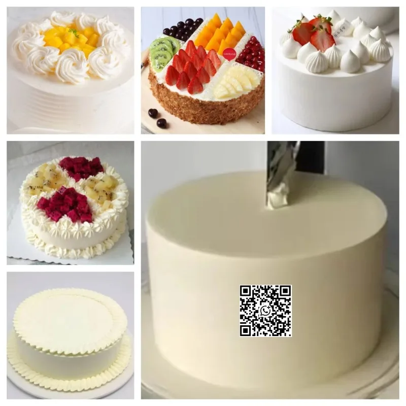 Customized Birthday Cake Decorating Making Machine Layer Cake Smoothing Machine Butter Erasing Machine