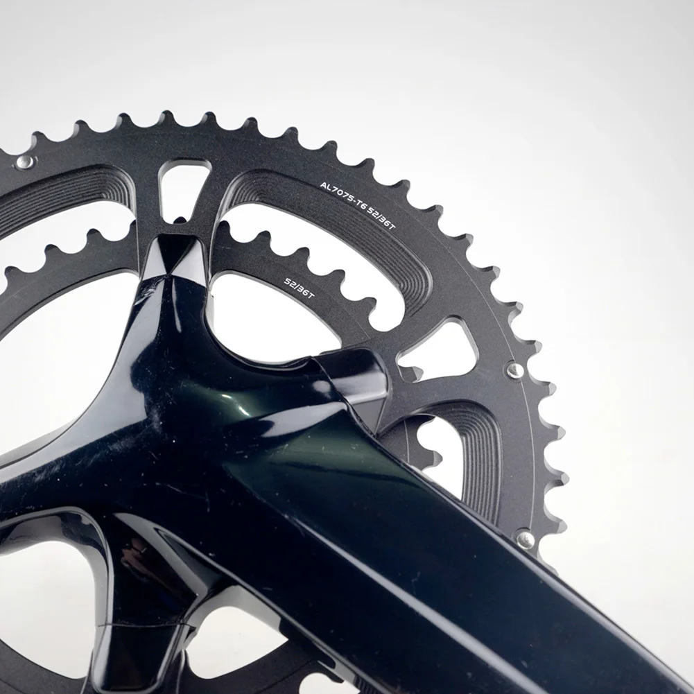 

1 шт. для езды на велосипеде, для шоссейных гонок 110BCD, звездочка для шоссейного велосипеда, двойная звездочка, термообработанная отделка, легкий дизайн