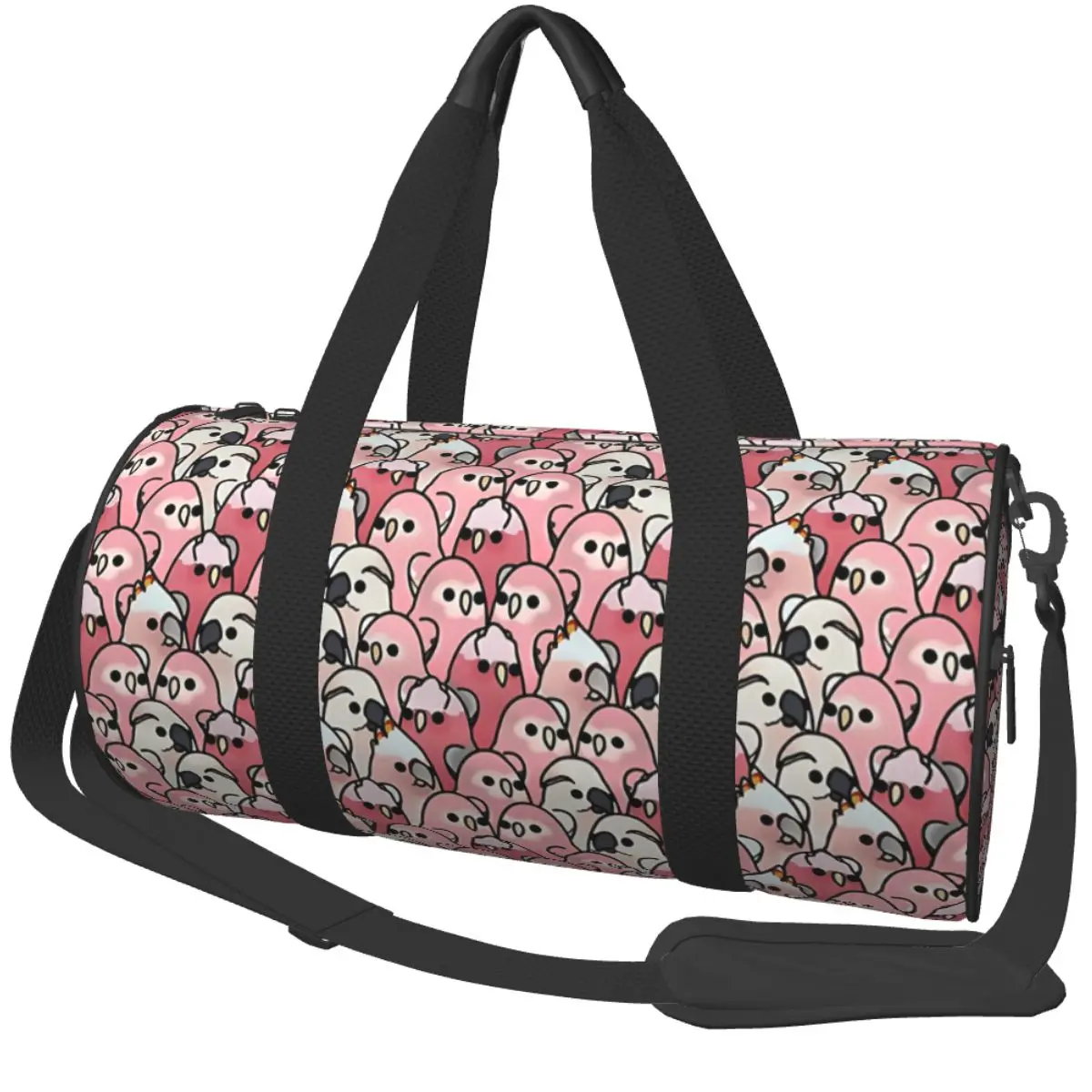 

Занадто много птиц! Спортивные сумки Розовая сумка с попугаем и обувью Спортивная сумка Выхідного дня Пара Дизайнерская сумка для плавания Забавная сумка для фитнеса