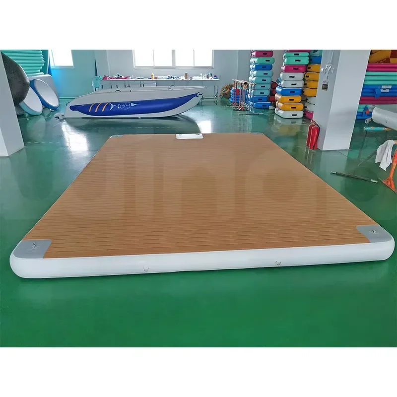5M Water Entertainment Platform Floating Inflatable Island Yacht Dock for Sale