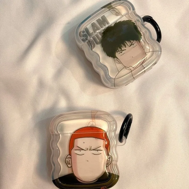 Slam Dunk anime peripherals Kawaii Sakuragi Hanamichi Rukawa Kaede airpods pro Bluetooth headset protective cover cartoon gift