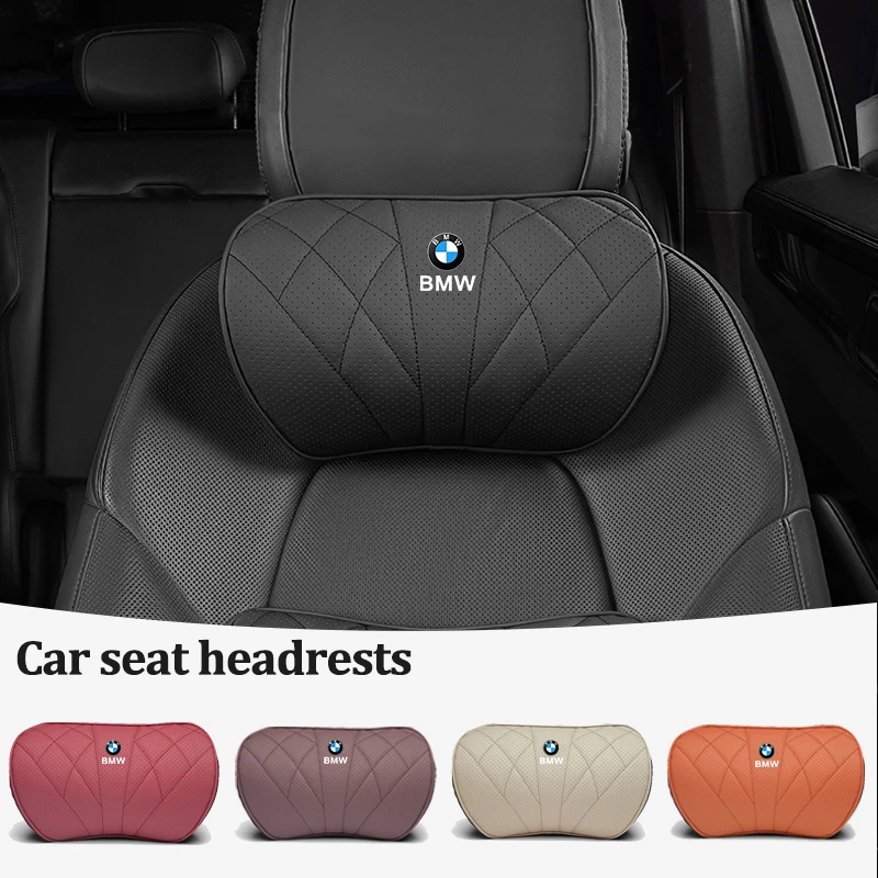 Car Seat Headrest Memory Foam Comfort Neck Pillow Auto Interiors For BMW Performance F30 F10 E90 F20 E46 E60 E70 E39 E36 E87 E92