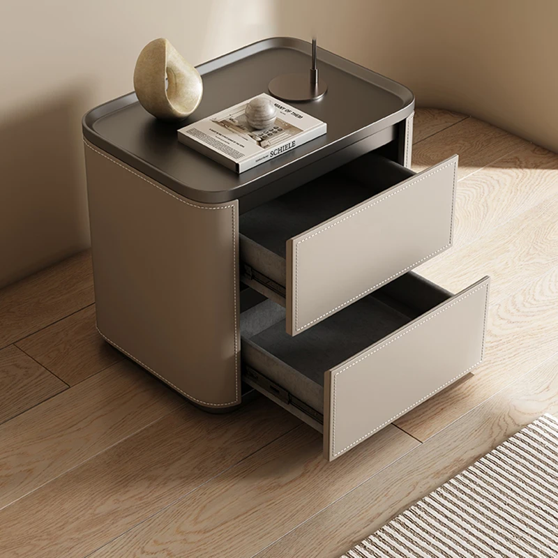 

Korea Cute Night Table Minimalist Aesthetic Advanced Sense Space Saving Bedside Table Trendy Drawers Mesita Home Furniture