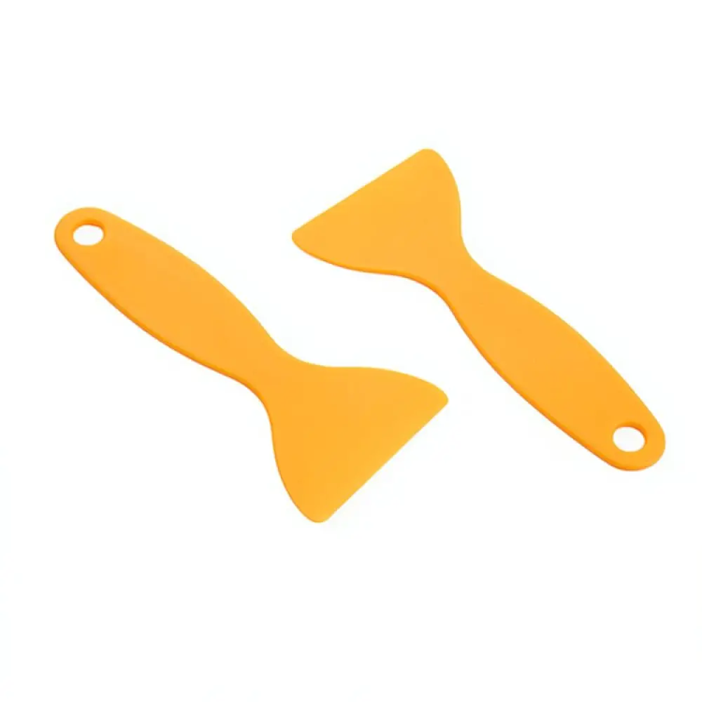 Professional Triangle Scraper For Car Vinyl Wrap Tool Adhesive Sticker Remover Yellow Plastic Cleaning Blade Gadget - view 6