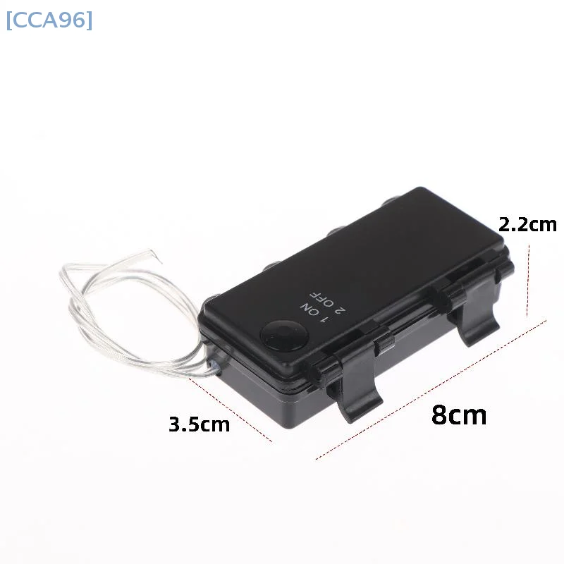 【CCA96】1 قطعة حامل بطارية AA قسمين 3 فولت رقم 5 خرطوشة بطارية مقاومة للماء والغبار مع ملحقات ON-OFF DIY