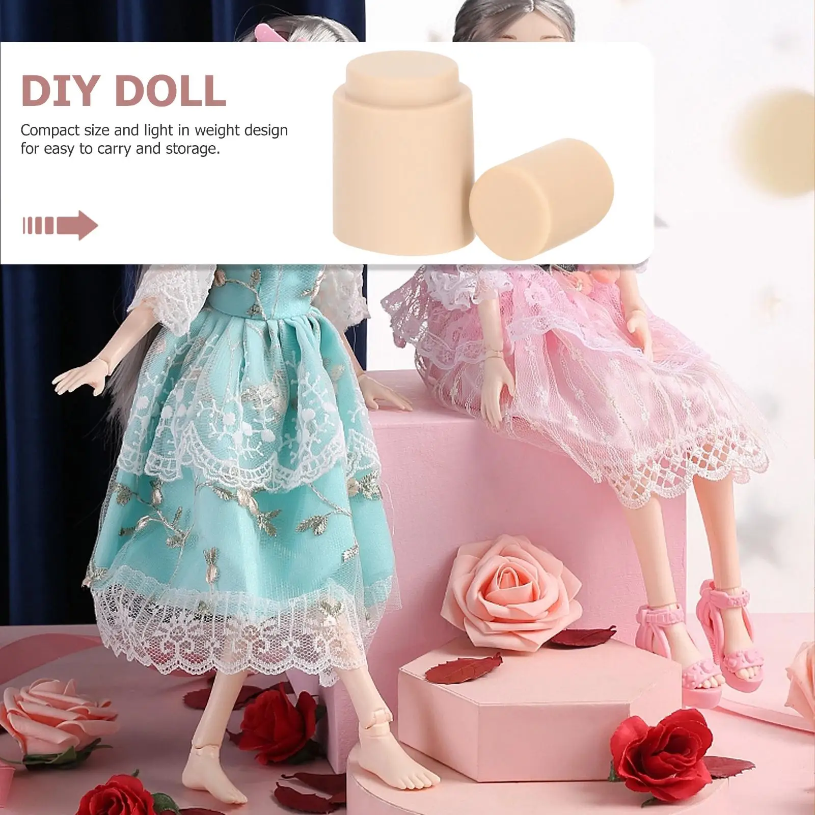 2 ชิ้น 1/6 Scale รูป DIY คอเชื่อมต่อหัวสนับสนุน Joint ชายหญิงใช้งานร่วมกับอุปกรณ์เสริมหัตถกรรม