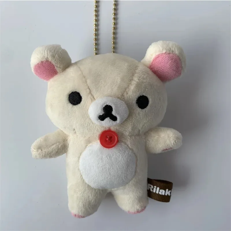 Plush Rilakkuma & Korilakkuma Keychain Charm - Ultra-Soft Stuffed Keyring for Backpack/Bag, Cute Collectible Gift for Kids&Teens