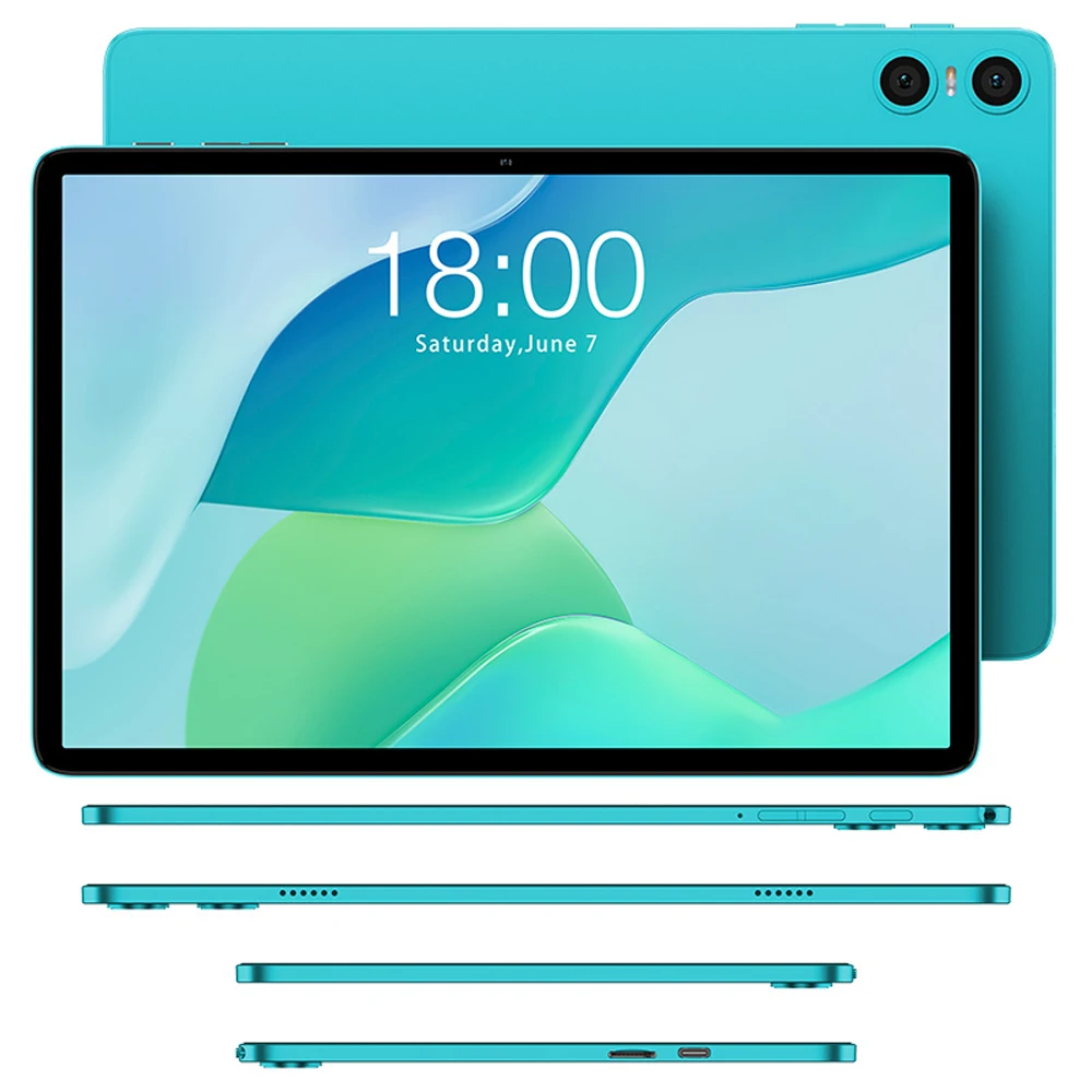 Tablet TECLAST P33 con Android 15, CPU de 5 Núcleos A333, Pantalla IPS de 10.1 Pulgadas, 9GB (3GB+6GB) de RAM, 64GB de ROM, Batería de 6000mAh, Tipo-C, WiFi, BT5.4 4