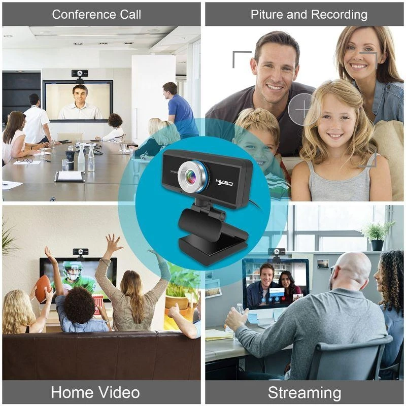 

1080P Webcam High-definition Camera Built-in Microphone USB Plug for Video best sale