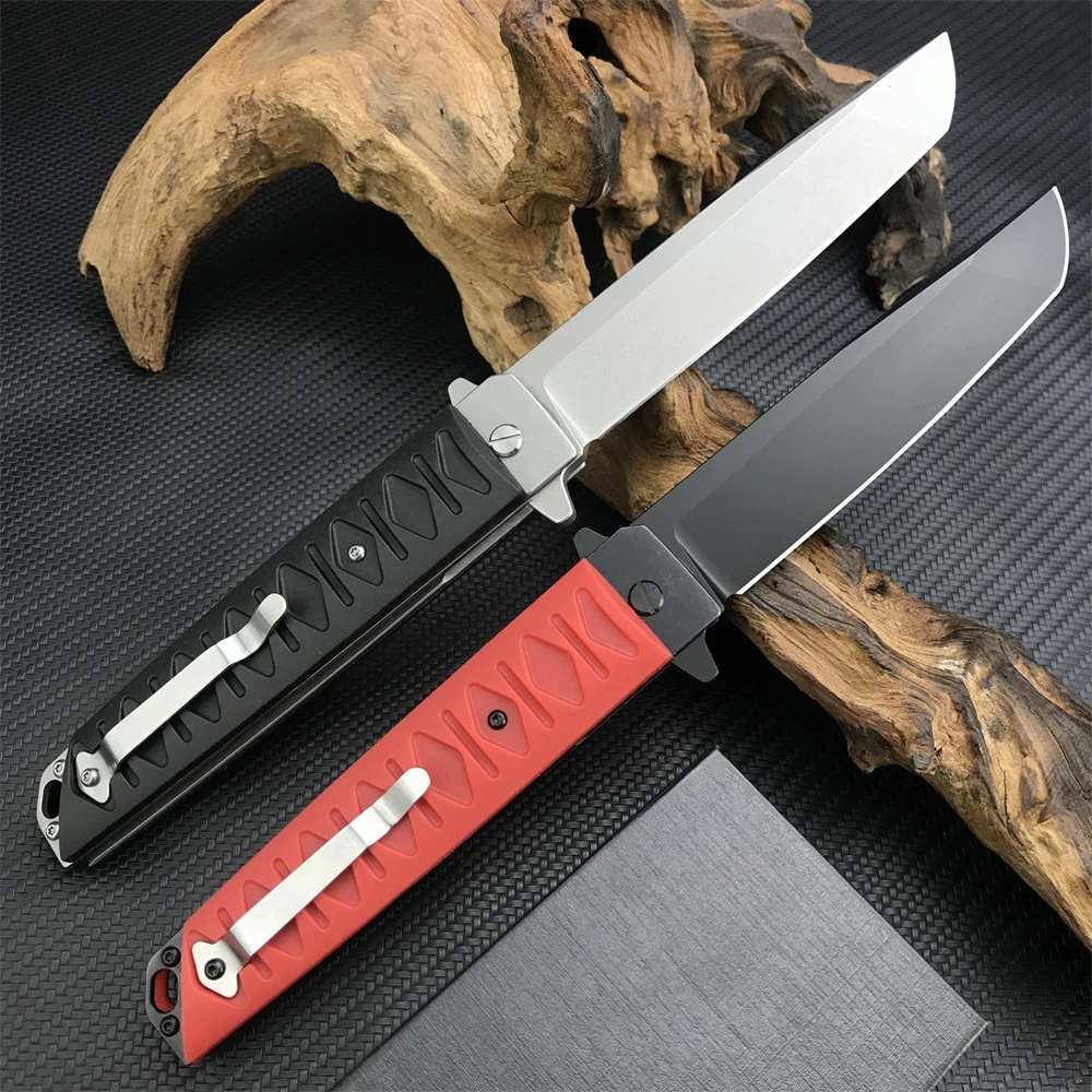 Russian Badyuk Tanto Azure Limited Brutalica Tactical Katana Folding Knife 420 Steel Knives Outdoor Camping Hunting Pocket Tool