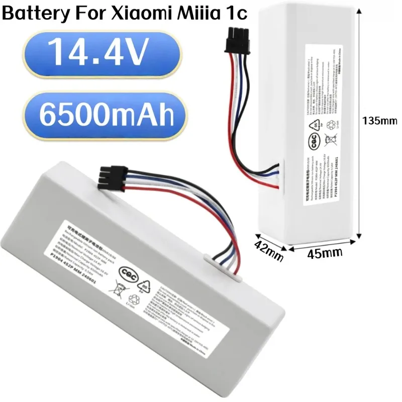

NEW P1904-4S1P-MM 14.4V 6500mAh Battery For Xiaomi Mijia 1C STYTJ01ZHM Robot Vacuum Mop Cleaner Accessories.