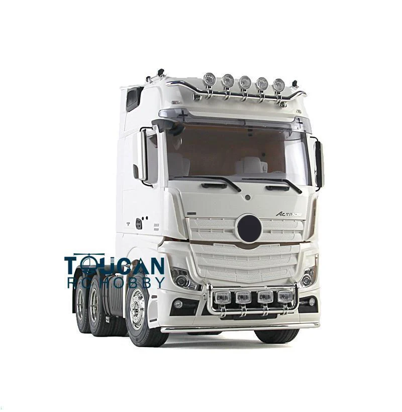 TOUCAN 3Axles Highline 1/14 RC Tractor Truck Remote Control Construction Vehicles Outdoor Cars Toys Gift Trailer DIY KIT Model