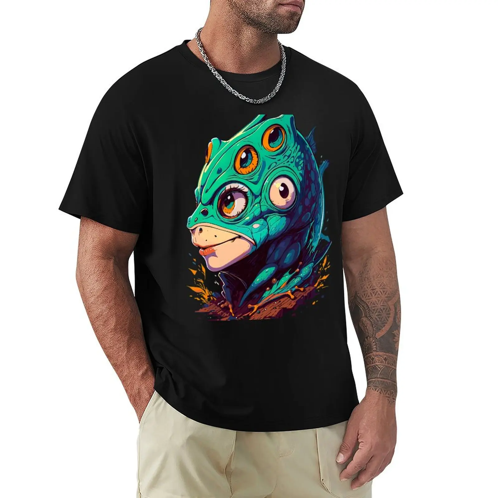 Princess Frog T-Shirt Basic Regular Fit Casual T-Shirt