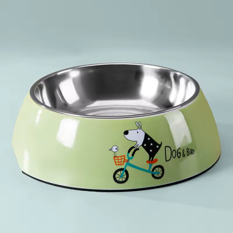 Non-Slip Dog Bowl For Large Medium And Small Dogs Drinking Water Feeding Pet Bowl Stainless Steel Pet Food Bowl