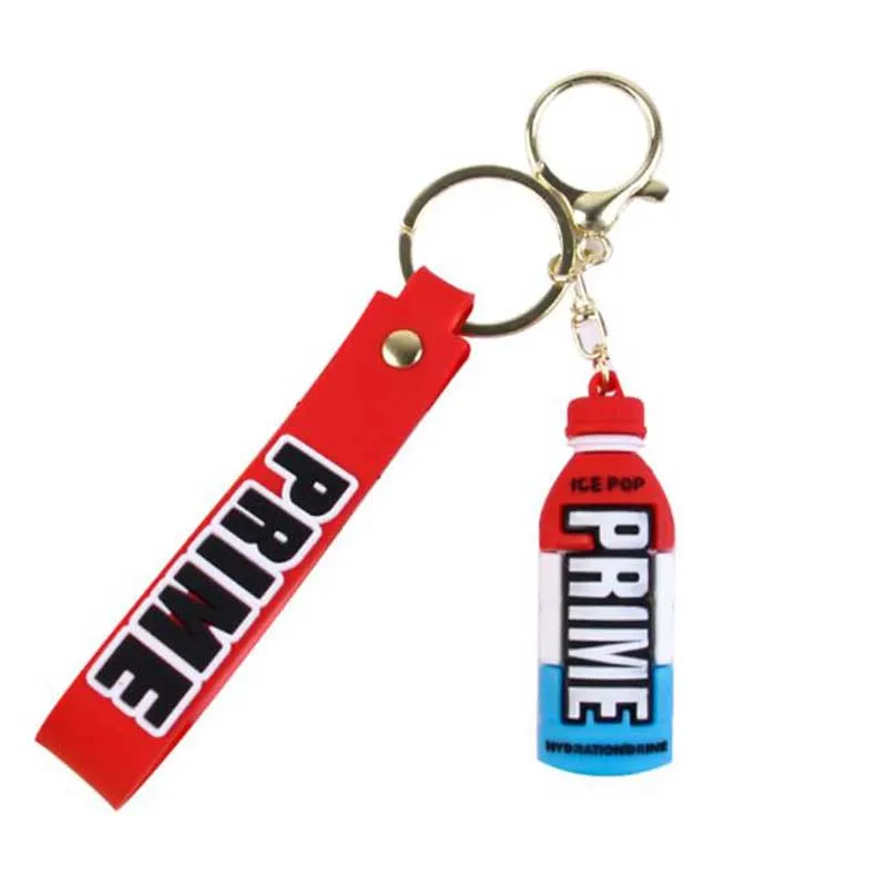 Creative Colorful Drink Bottle Doll Keychain Cute Prime Drink Keychain for Car Key Bag Women Men Party Favors Keyring Gifts