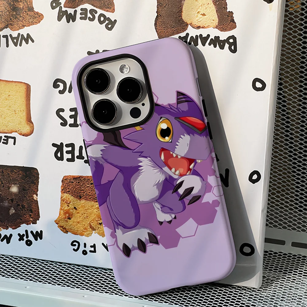 Dorumon Chibi Phone Case Film Shell For IPhone 16 15 14 13 12 11 Pro Max Plus