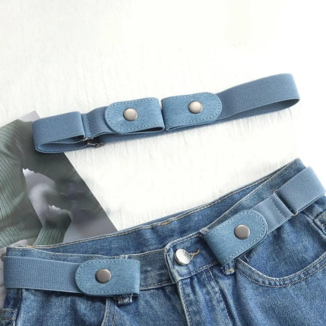 

Женский декоративный ремень без отверстий, невидимый эластичный Невидимый эластичный ремень для джинсов, Не оставляющий следов, эластичный ремень для студентов