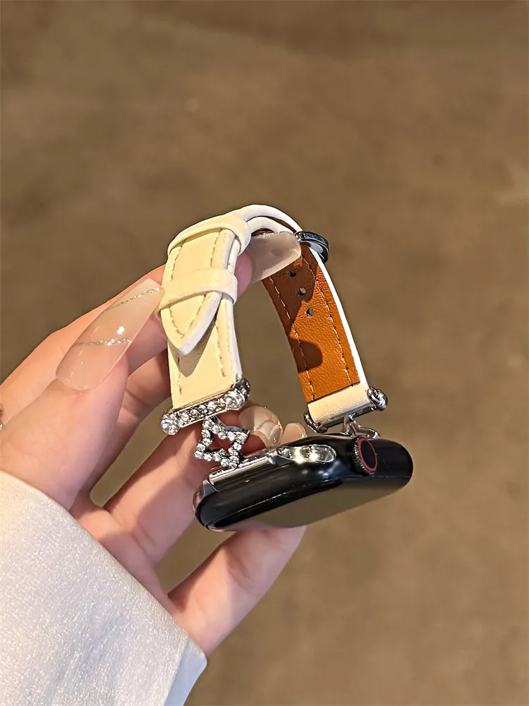 جلد ممتاز لسلسلة ساعات أبل 10/9/8/7/6/5 38 مم 40 مم 41 مم 42 مم 44 مم 45 مم 46 مم 49 مم حزام