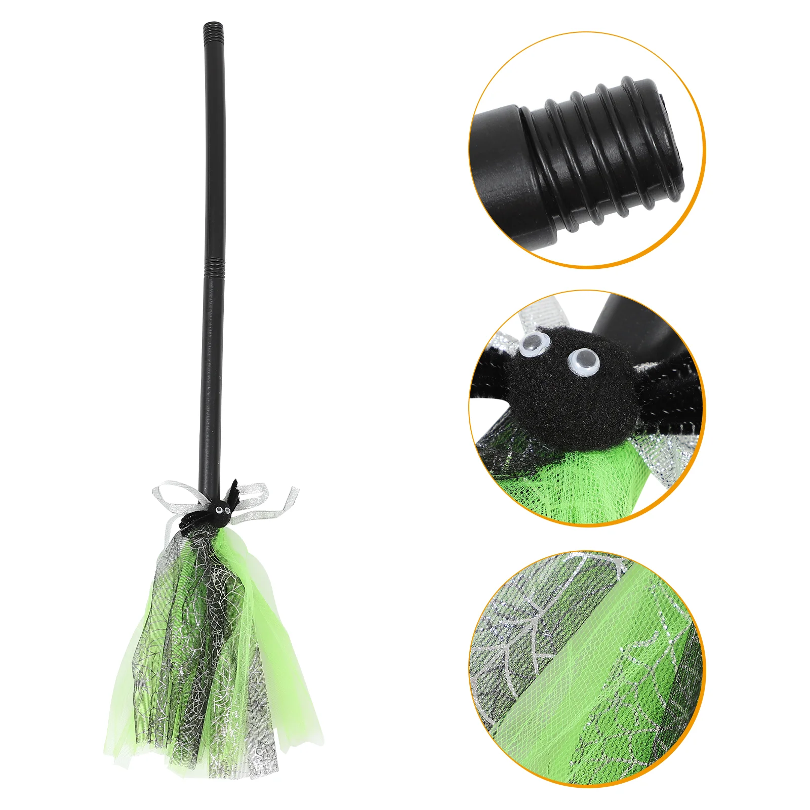 Halloween Witch Broom Witch Broomstick Cosplay Prop Halloween Costume Accessory broom stick cosplay witch broom