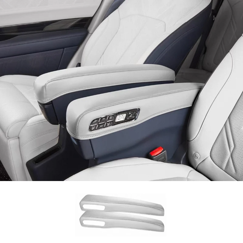 For Zeekr 9X 2025 2026 Second Row Seat Armrest Leather Protective Cover Anti Dirt Resistant Interior Car Accessories
