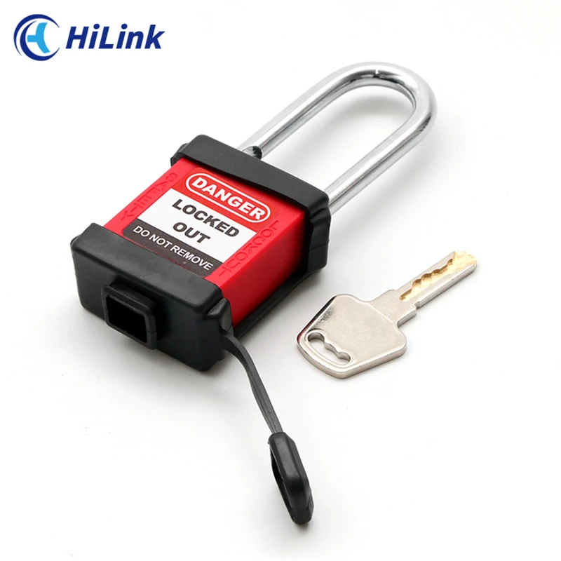 High Security Durable Waterproof Dustproof Silica Covered 38mm Length Steel Shackle Safety Padlock